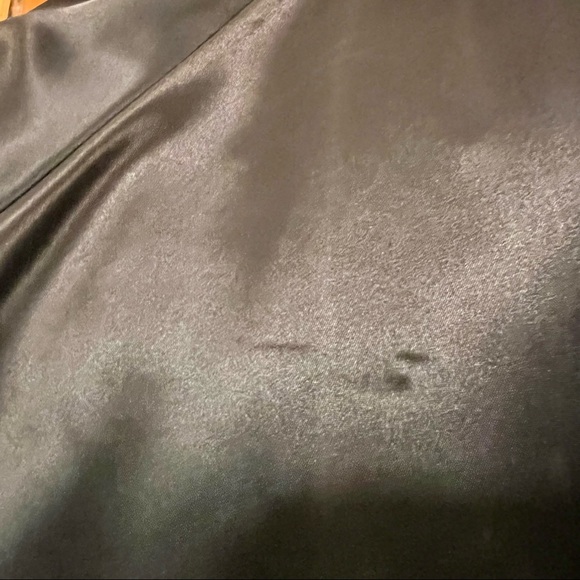 Vintage Black Satin Circus Circus Poker Bomber Jacket XXL - Picture 8 of 12